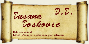 Dušana Dosković vizit kartica